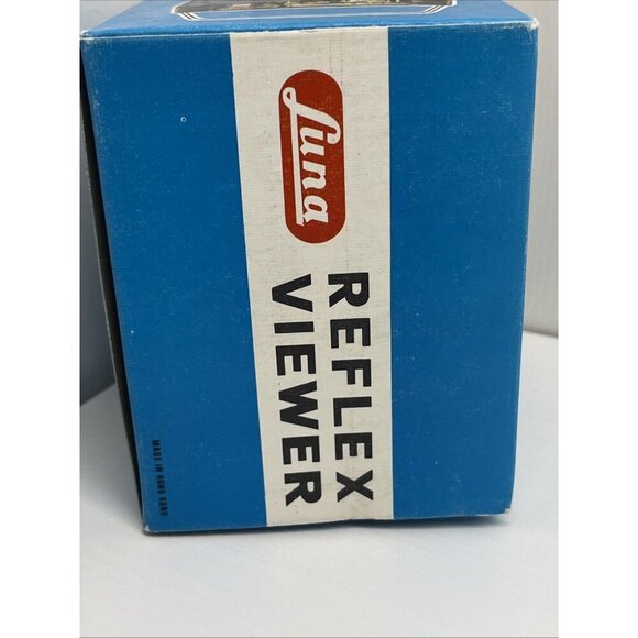 Vintage 70's Luna Reflex Viewer 1201A Slide Viewer Made In Hong Kong with box - Picture 13 of 13